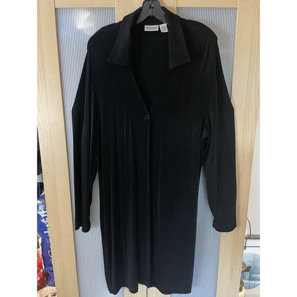 CHICO'S Travelers Slinky Stretch Jacket Classic Top Size 3 US XXL / 16 / 18 Long - Picture 1 of 4